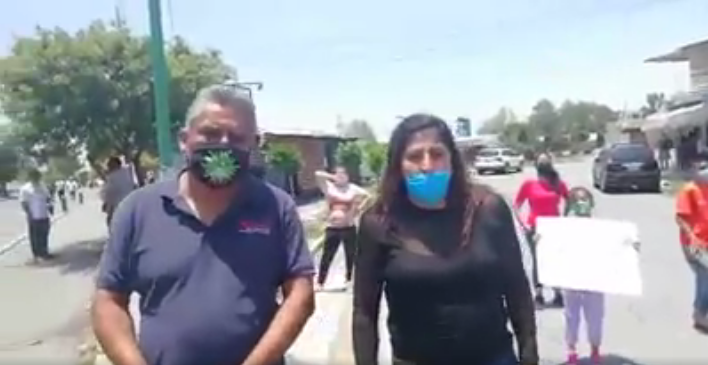 Marcha contra invasión de predio en Cuautitlán Izcalli
