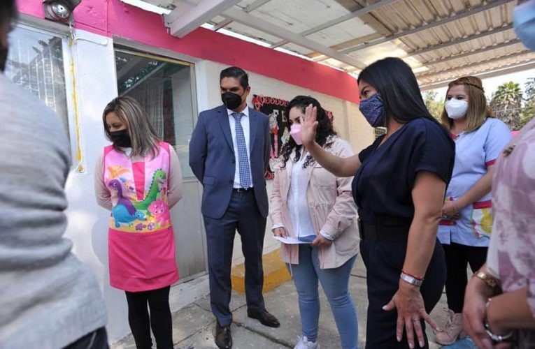 Reaperturan jardín de niños «Josefa Ortiz de Domínguez» en La Quebrada