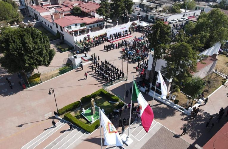En Coacalco conmemoran  el Día de la Bandera