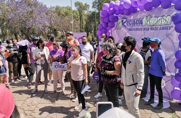 Día de fiesta la Rodada Morada en Cuautitlán Izcalli