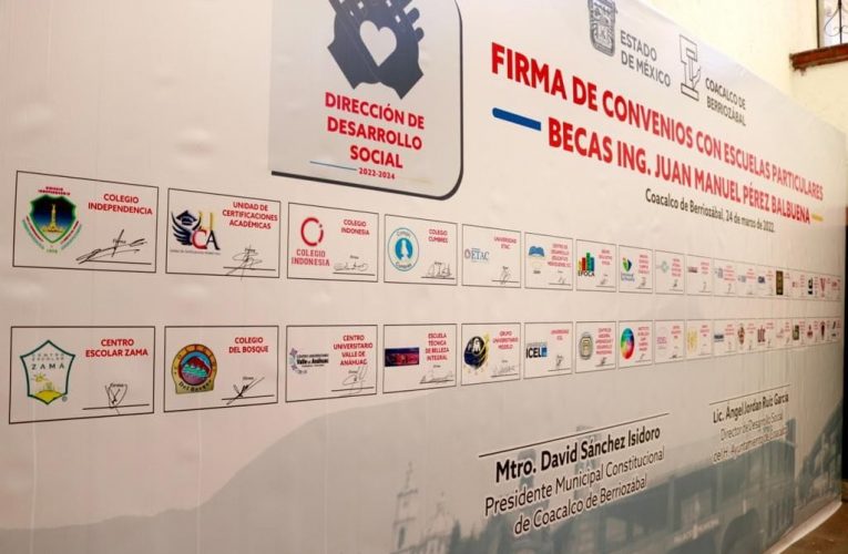 Establece convenio con escuelas particulares el gobierno de Coacalco