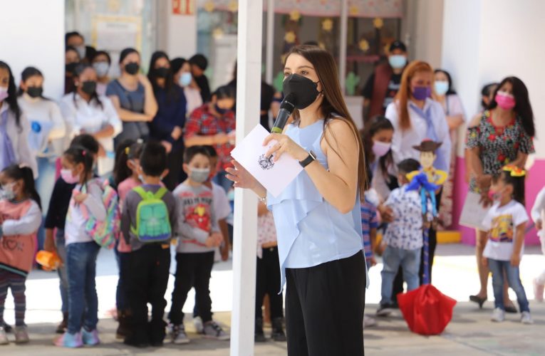 Reinaugura DIF de Cuautitlán jardín de niños en San Francisco Cascantitla