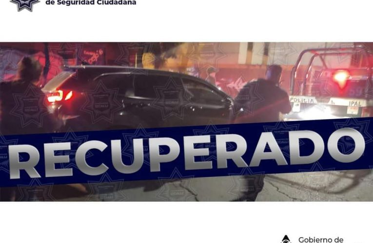 Recupera policía de Cuautitlán Izcalli camioneta robada en Cofradia 3