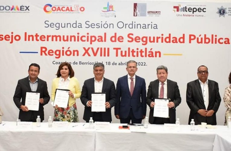 Alcaldes de Coacalco, Cuautitlán, Tultepec y Tultitlán se reúnen para atender temas de seguridad