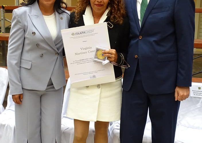 Recibe docente de UAEM de Cuautitlán Izcalli Presea al Mérito Gremial por su aportación a la academia