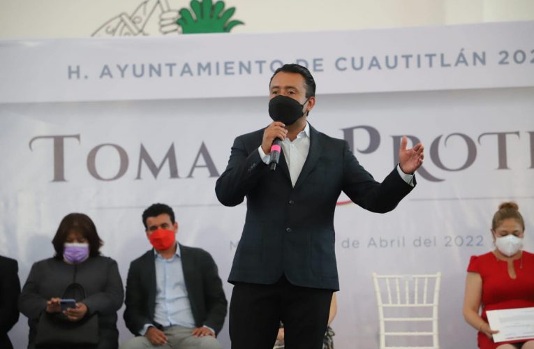 Resalta alcalde de Cuautitlán la equidad de género en la integración de autoridades auxiliares