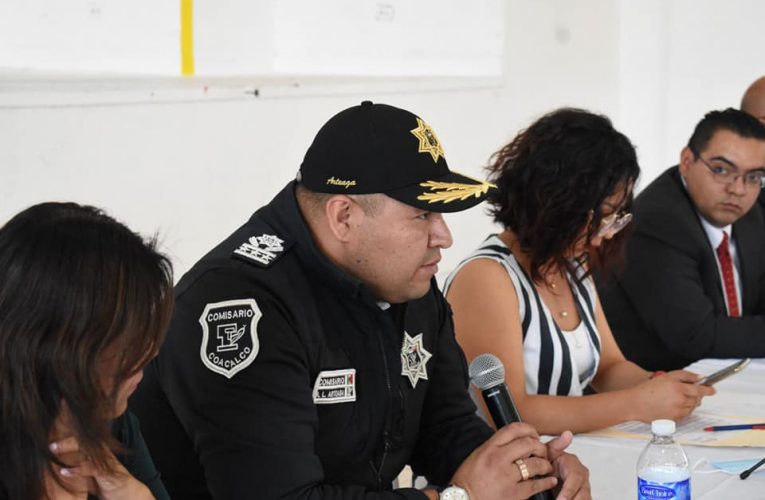 Autoridades auxiliares de Coacalco trabajarán coordinadamente con la. Comisaría de Seguridad Pública