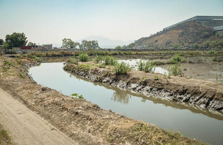 OPERAGUA, SAPASA y CAEM realizan trabajos preventivos en presa de El Ángulo
