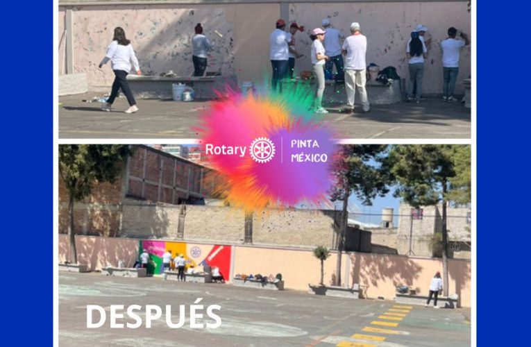 EMBELLECIENDO EL ENTORNO DE VARIAS COMUNIDADES, FESTEJAN EL 118 ANIVERSARIO DE ROTARY INTERNACIONAL